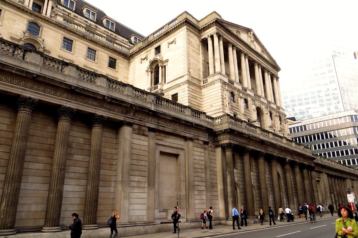 The Bank of England on Threadneedle Street